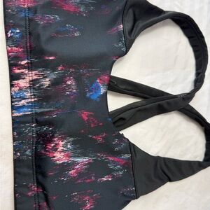 Victoria's Secret Black and Pink Sports Bra